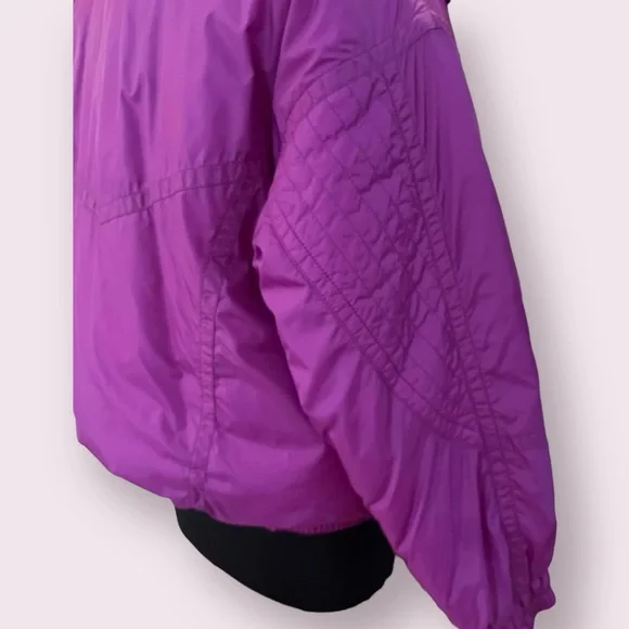 Vintage Kaelin Ski Wear Snuggler insulated jacket purple red geometric like new - Picture 10 of 16